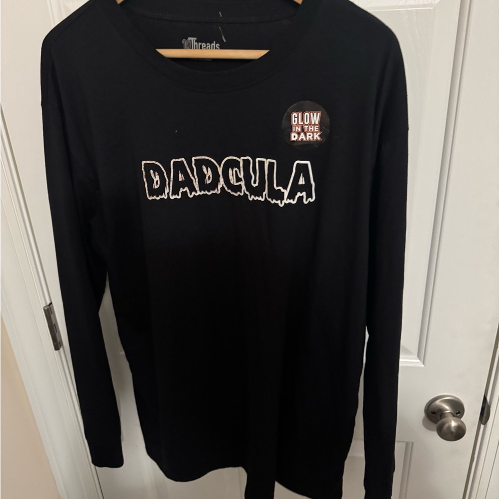 Dadcula Glow Long Sleeve Tee - Black